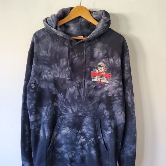 Universal Studio Haloween Horror Nights Tie Dye Hoodie Size Large - Picture 4 of 13